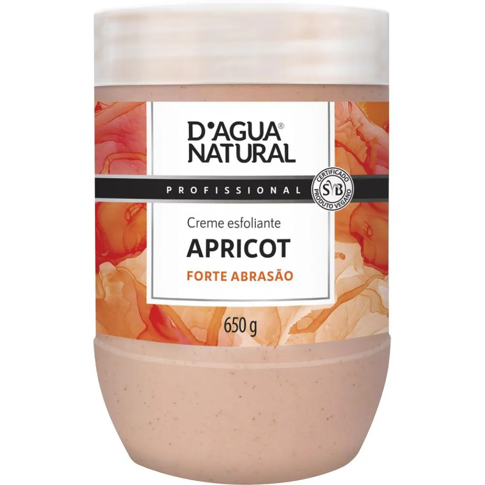 Creme Esfoliante Forte Abrasao Apricot 650g D´agua Natural