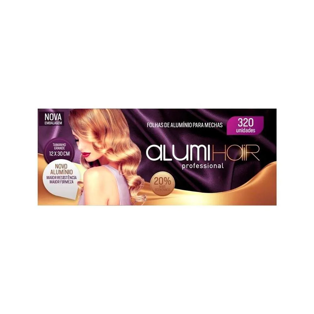 Papel Alumínio para Mechas Alumi Hair 320 Folhas 1230X
