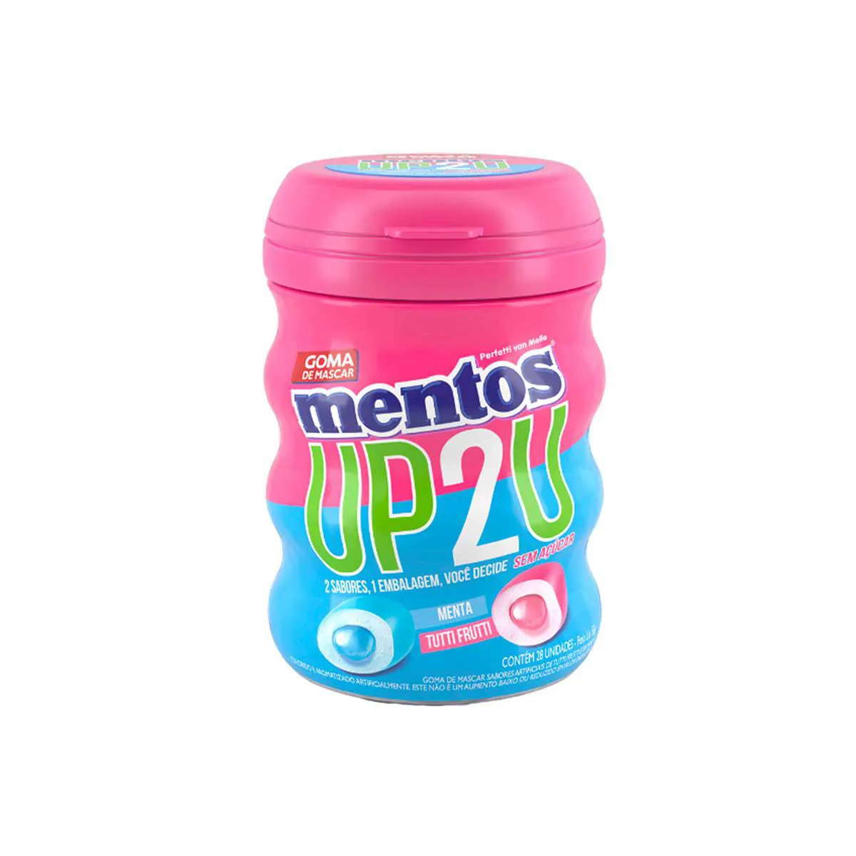 Goma de Mascar Sem Açúcar Freegells Original Mint Sabor Menta 8g