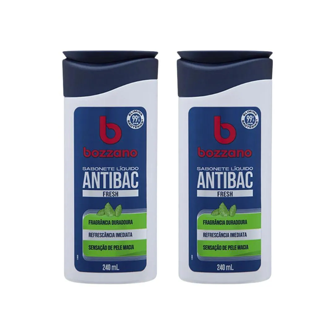 Sabonete Liquido Bozzano Fresh 240ml - Kit C/ 2un