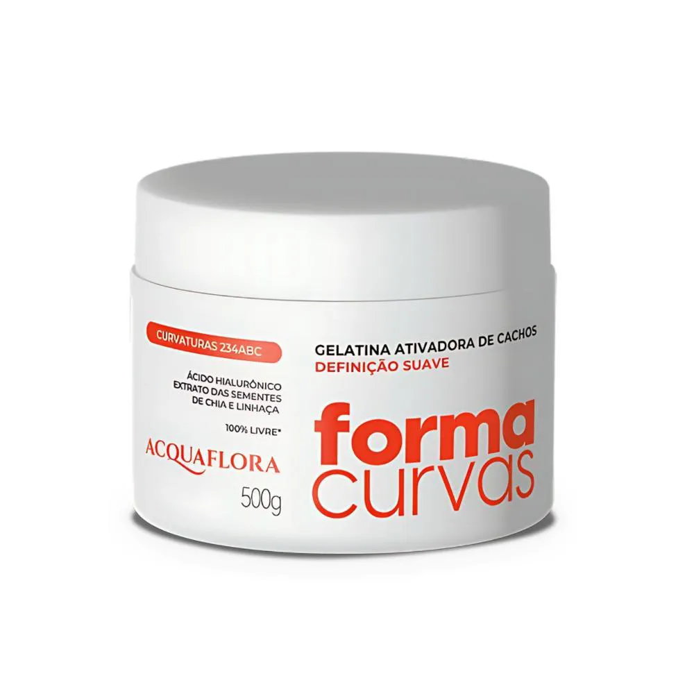Gelatina Ativadora de Cachos Acquaflora Forma Curvas Definição Suave 500g