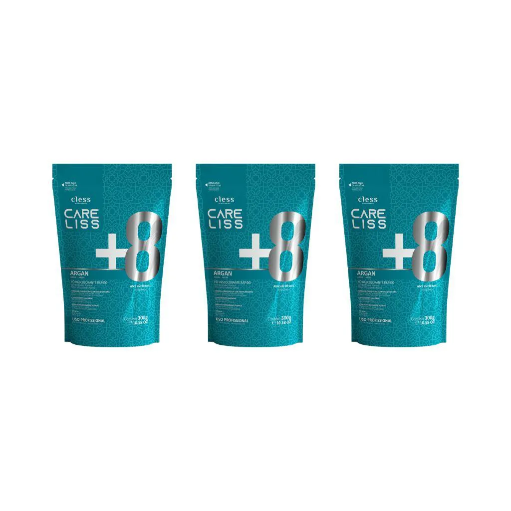 Po Descolorante Care Liss Oleo de Argan 300g - Kit C/3un