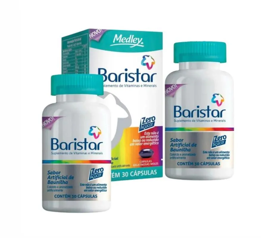 Kit Suplemento Alimentar Baristar 30Cps + Baristar 30Cps
