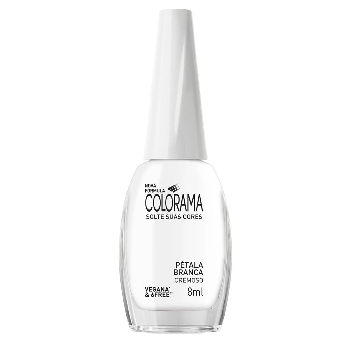 Esmalte Cremoso Colorama Solte Suas Cores 8ml - Pétala Branca