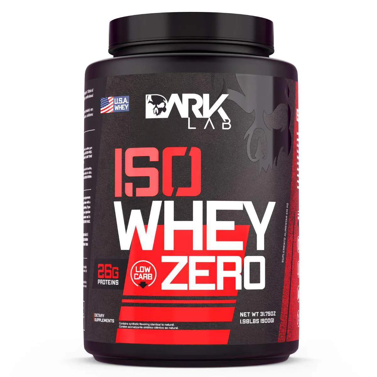 Iso Whey Zero 900g Morango Dark Lab
