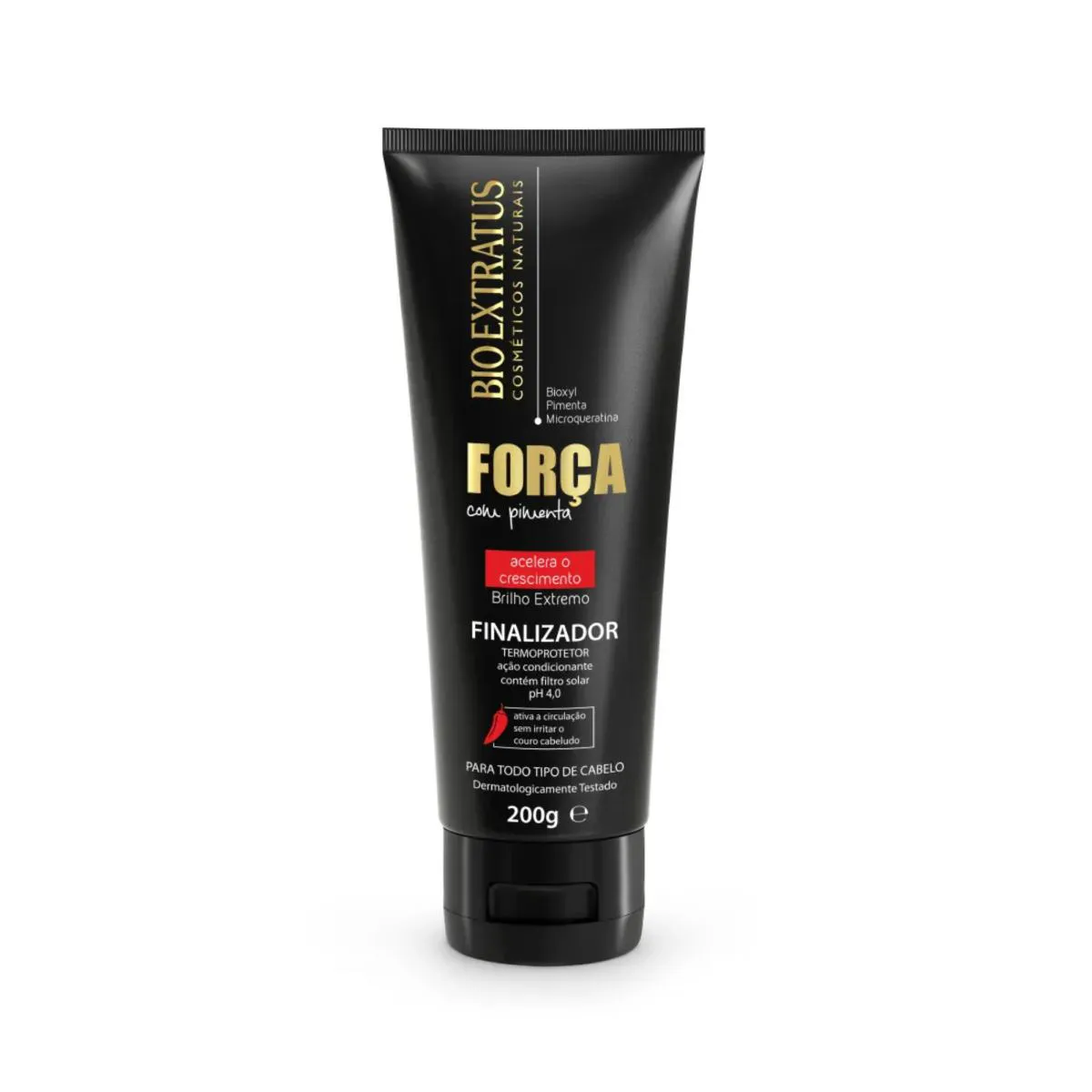 Finalizador Termoprotetor Força Pimenta 200g – Bio Extratus