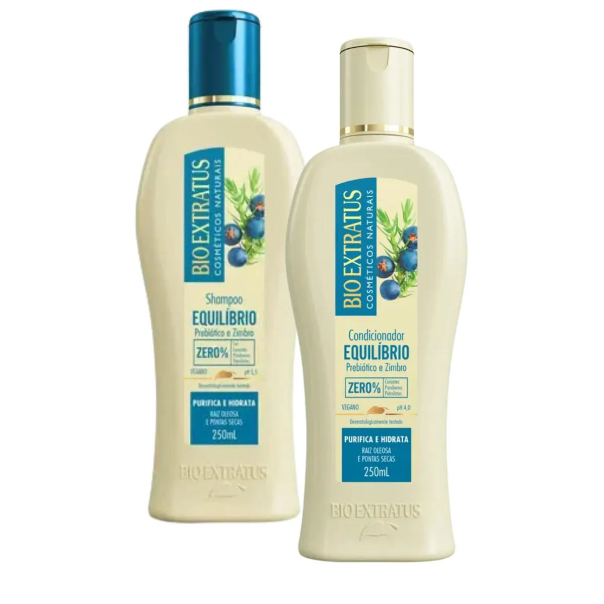 Kit Sh + Cond Equilíbrio Cabelos Mistos - Bio Extratus