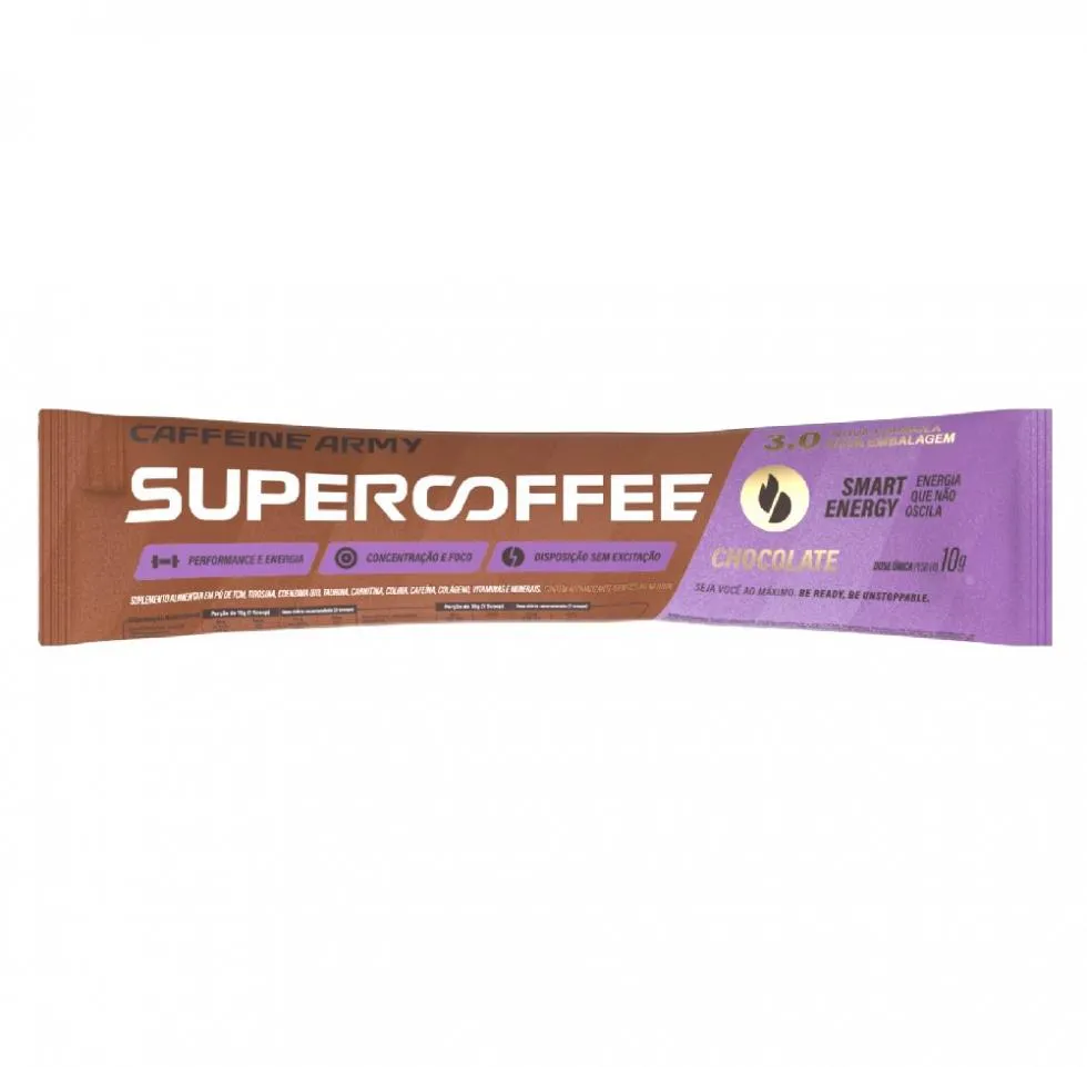Supercoffee 3.0 To Go Sachê (10g) - Sabor: Chocolate