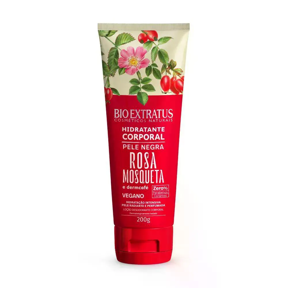 Hidratante Bio Extratus Pele Negra Rosa Mos. e Dermcafé 200g