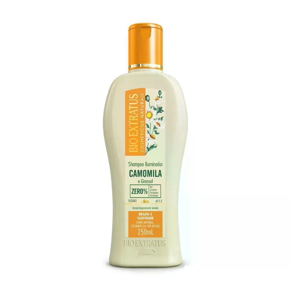 Shampoo Camomila Bio Extratus Iluminador Cabelos Claros 250ml