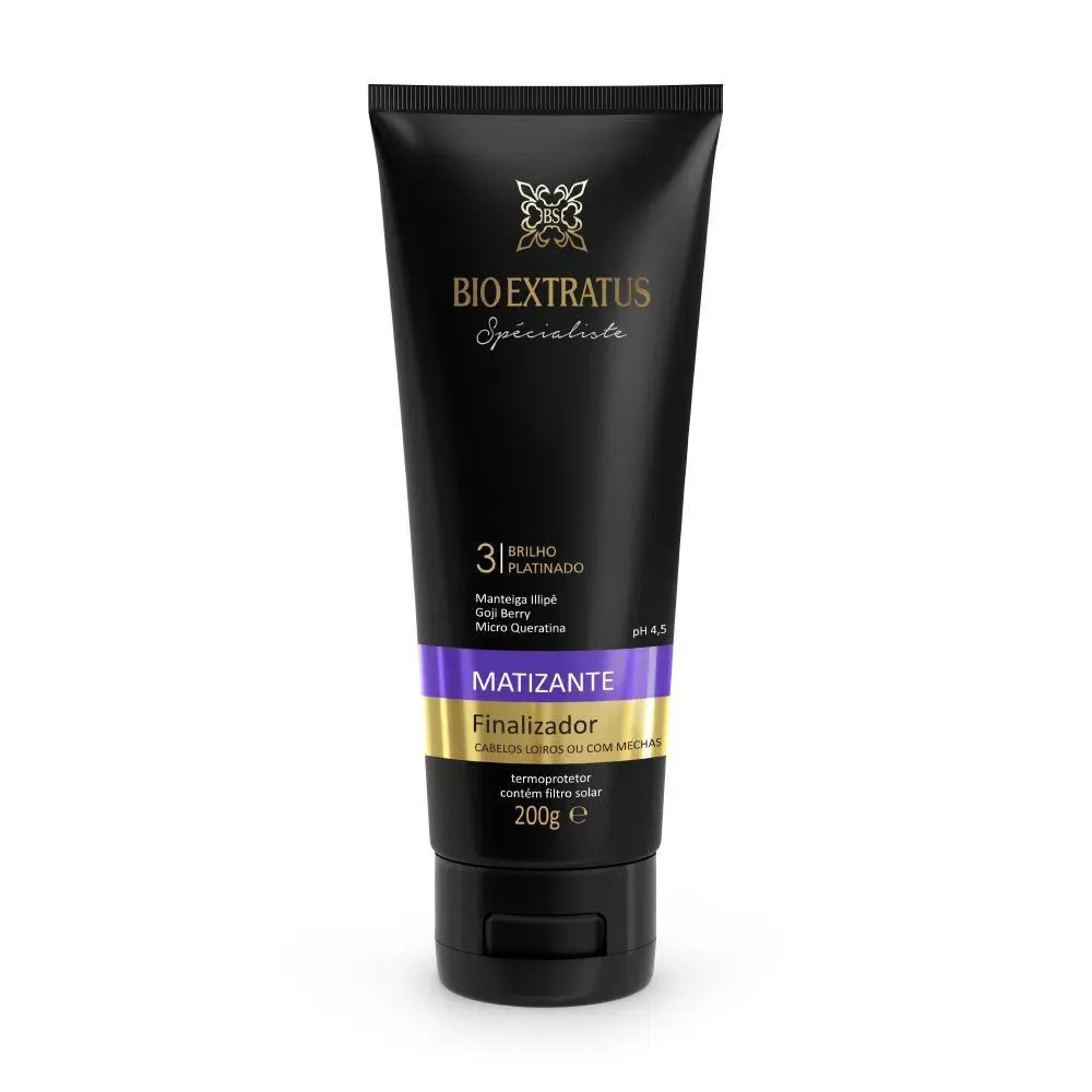 Finalizador Brilho Platinado Matizante 200G Bio Extratus