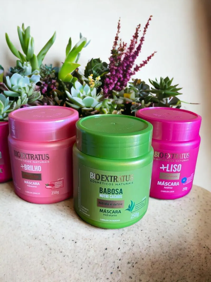 Kit Cronograma Capilar Hidratação Mais Liso + Nutri + Brilho 250Gr
