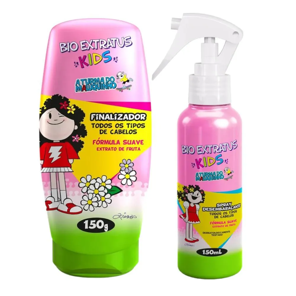 Kit Infantil Cabelo Finalização Desembarace Kids 1 Spray 150Ml 1 Finalizador 150G