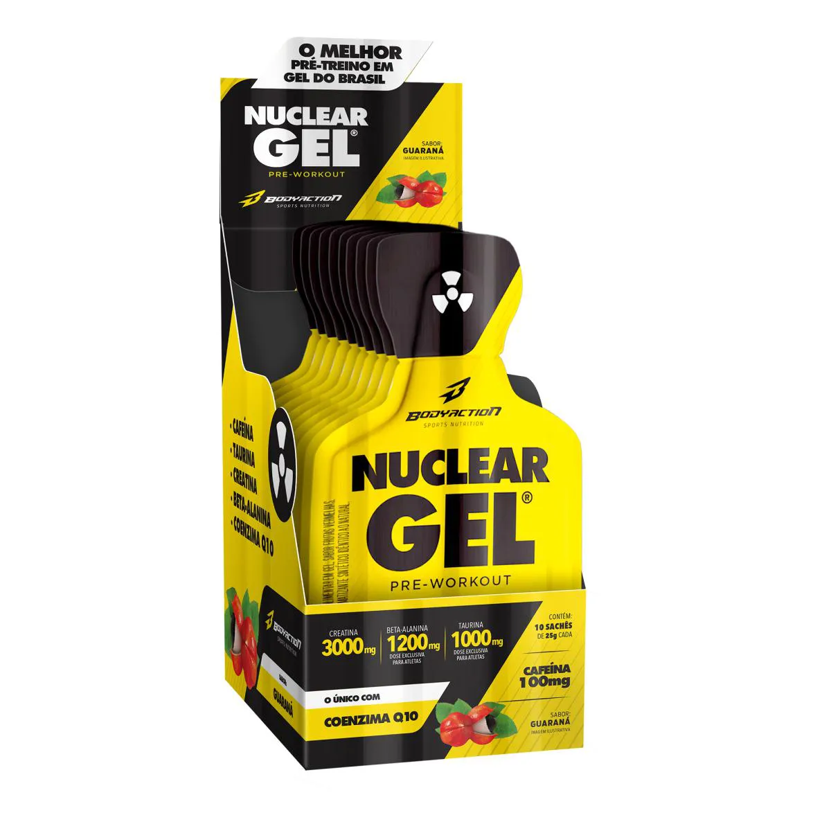 Nuclear Rush Gel Display C/10 Saches 25g Guarana