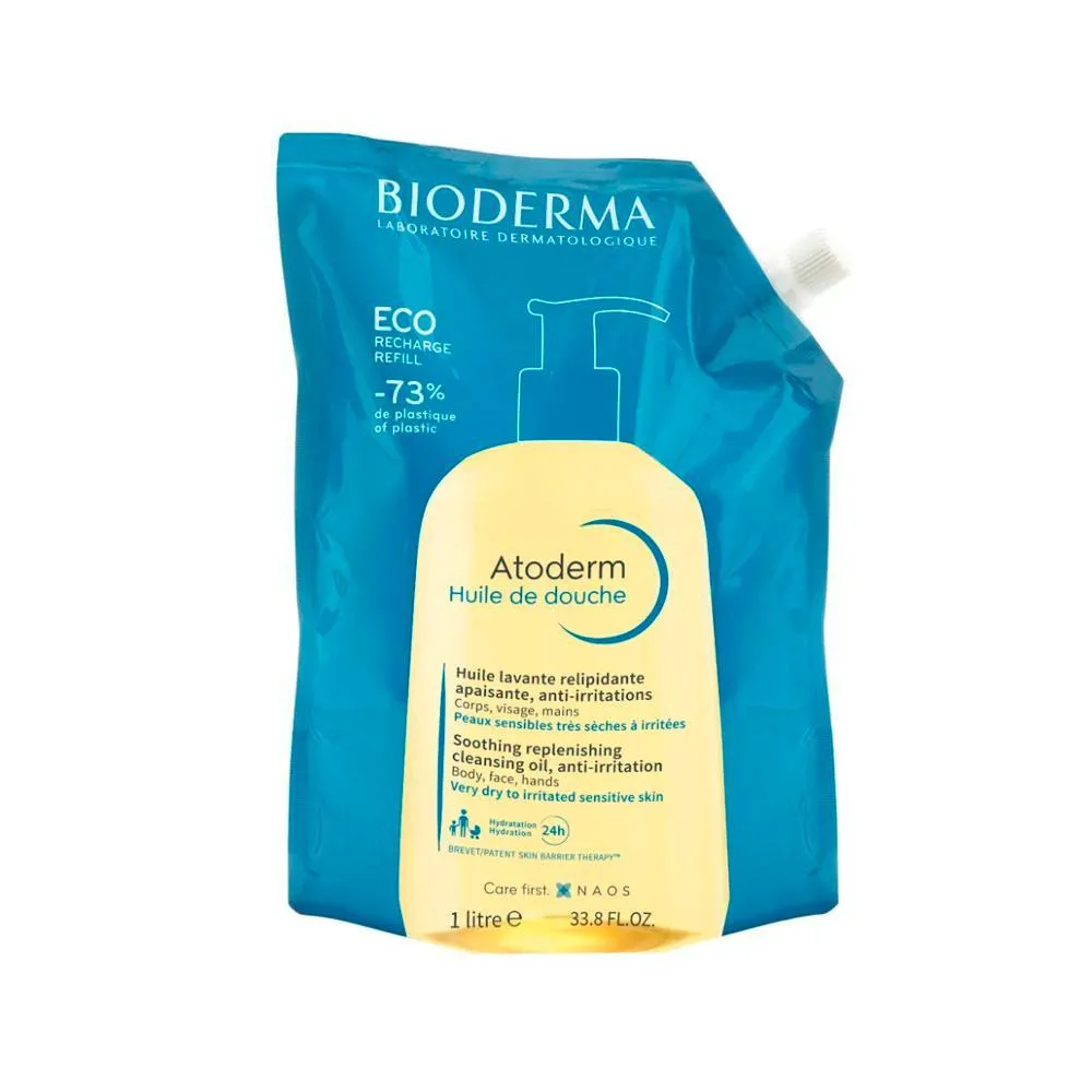 Bioderma Atoderm Huile Gel de Banho 1000ml Refil