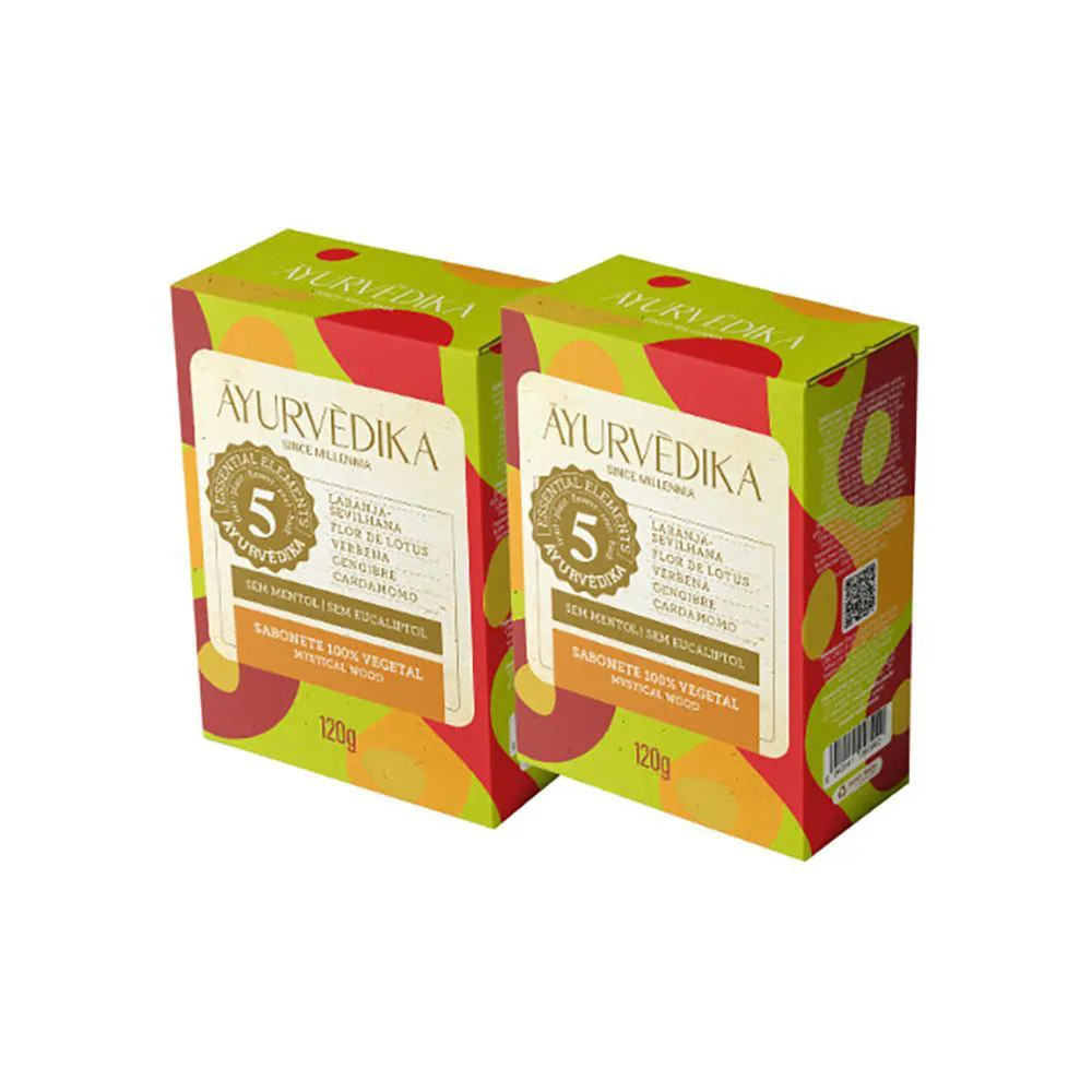 KIT 2 Sabonetes em Barra 100% Vegetais Mystical Wood
