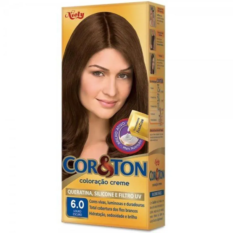 Tint Cor E Ton 6,0 Louro Escuro