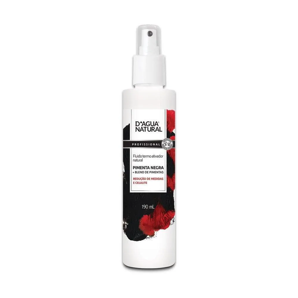 FLUIDO D’áGUA NATURAL PIMENTA NEGRA TERMO ATIVO - 190ML
