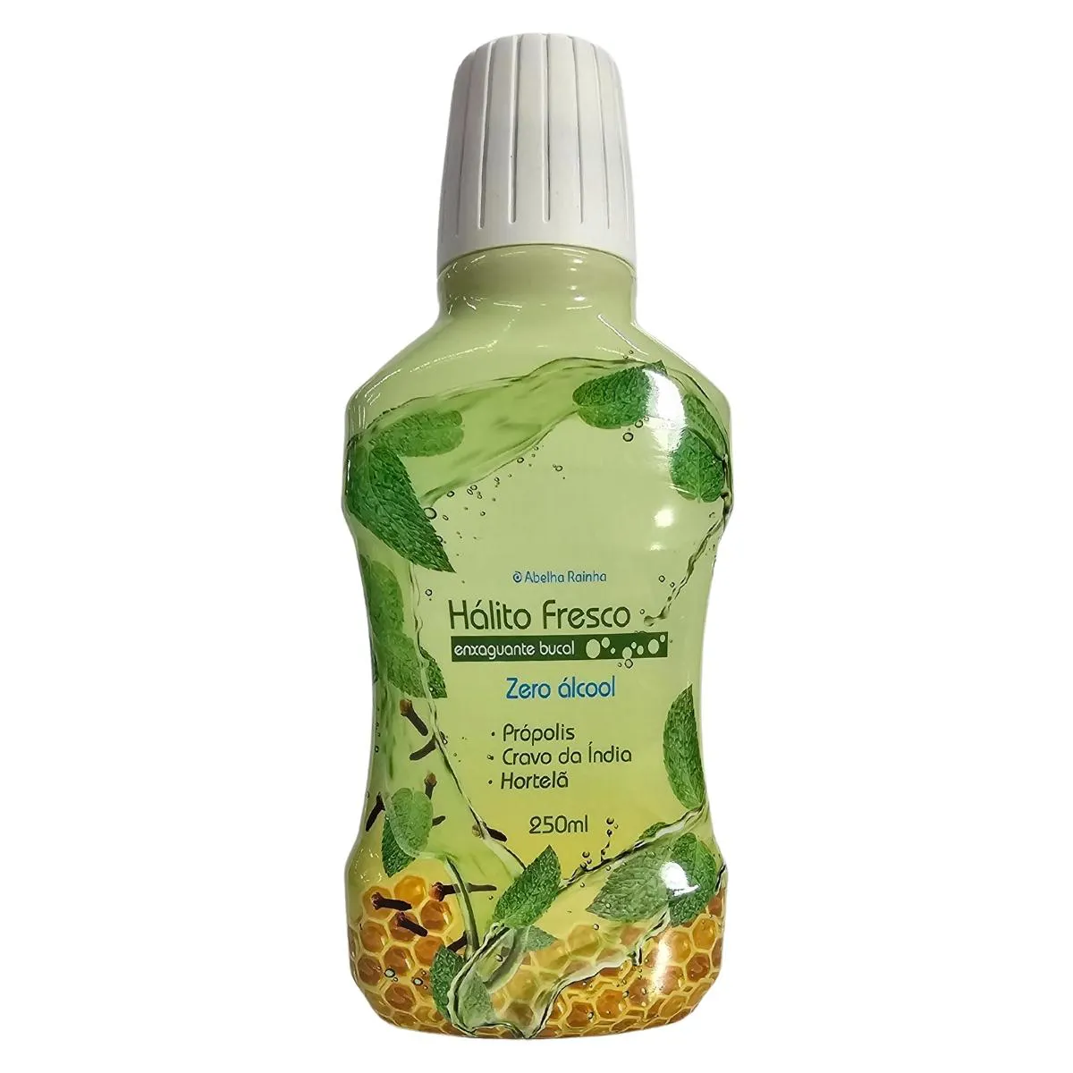 Enxaguante Bucal Própolis e Cravo da Índia Zero Alcool Hálito Fresco Abelha Rainha 250ml