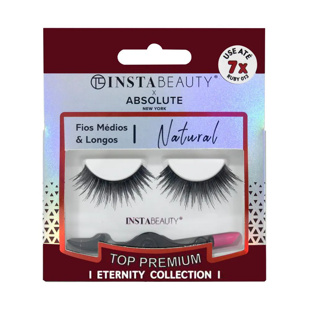 Cílios Postiços Natural Ruby 013 - Absolute New York X Instabeauty