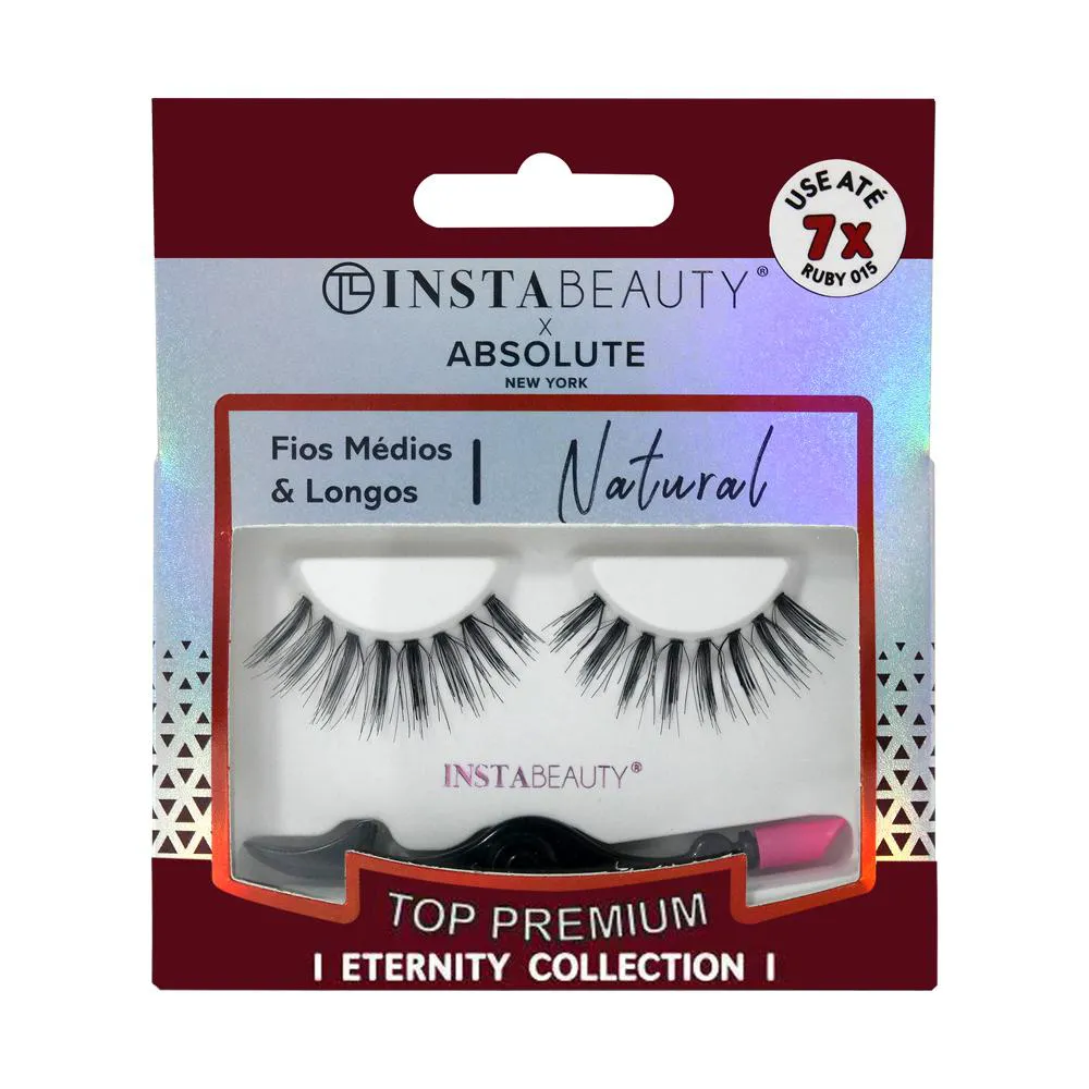 Cílios Postiços Natural Ruby 015 - Absolute New York X Instabeauty