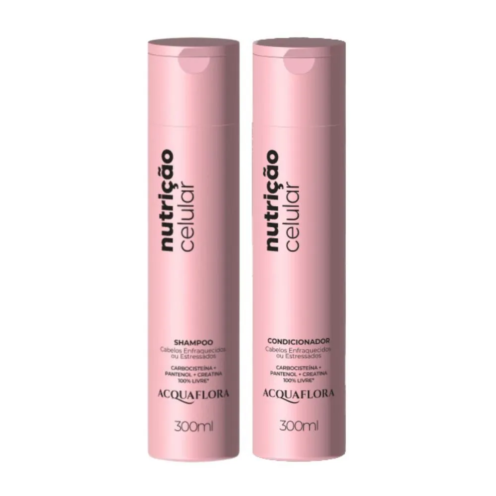 Shampoo + Condicionador Acquaflora Nutrição Celular 300ml