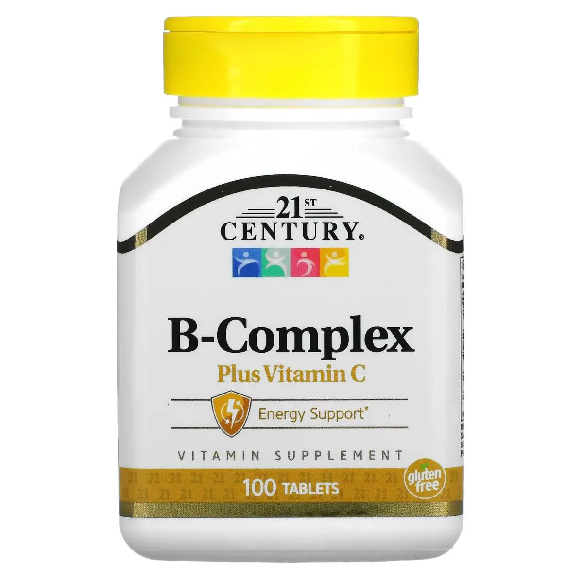 Complexo B + Vitamina C 100 Tabletes 21st Century