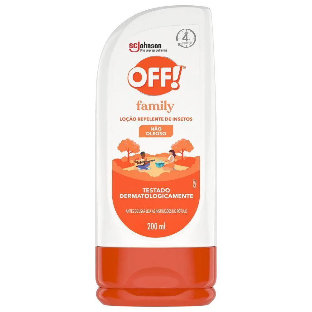 Kit 4 Repelentes Loção Off! Family 200ml Cada
