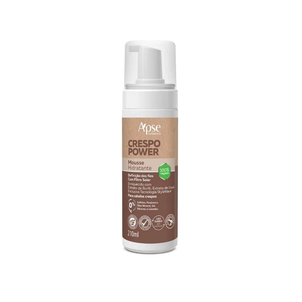 Mousse Capilar Apse Hidra Crespo Power 210ml