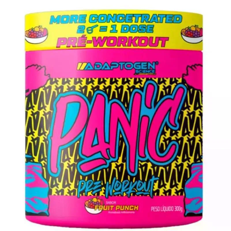 Panic Pre Workout Adaptogen Fruit Punch 300g