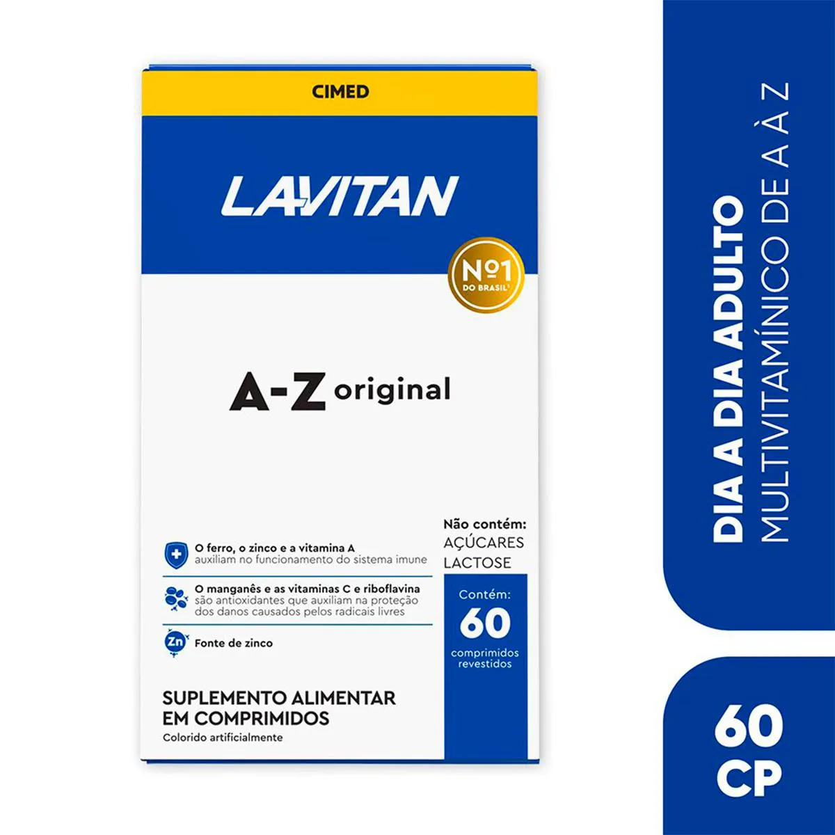 Kit Polivitamínico Lavitan A-Z Original 60 comprimidos + Cabelos e Barba 60 cápsulas