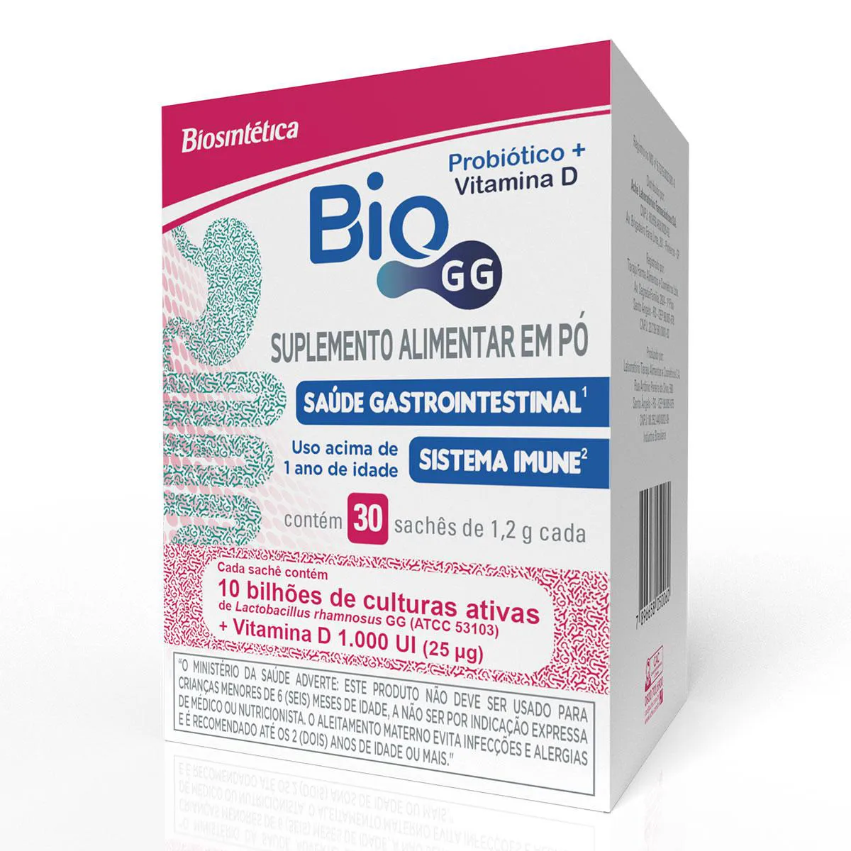 Probiótico Bio GG 10bi + Vitamina D 1.000UI 30 Sachês