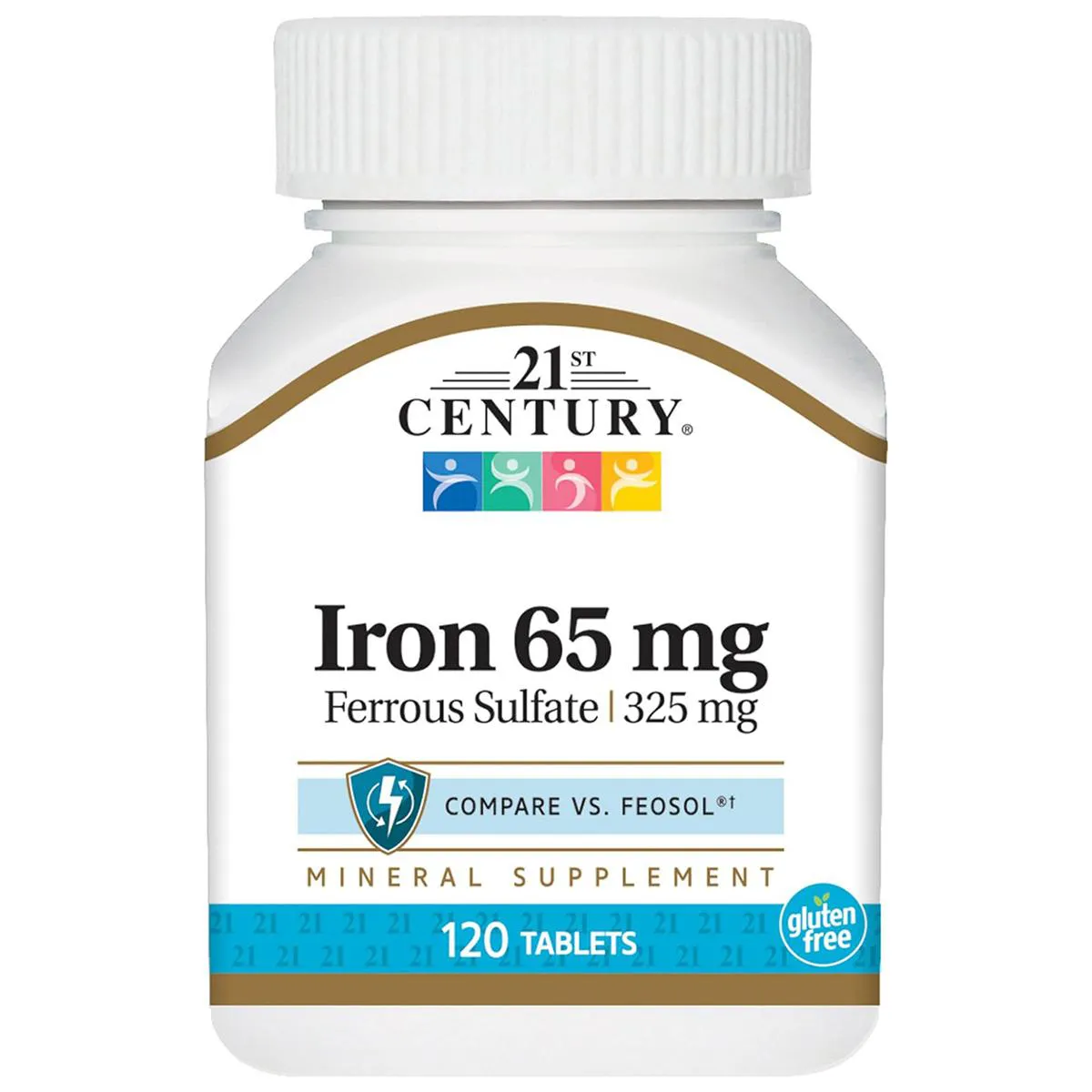 Ferro 65mg 120 comprimidos 21st Century