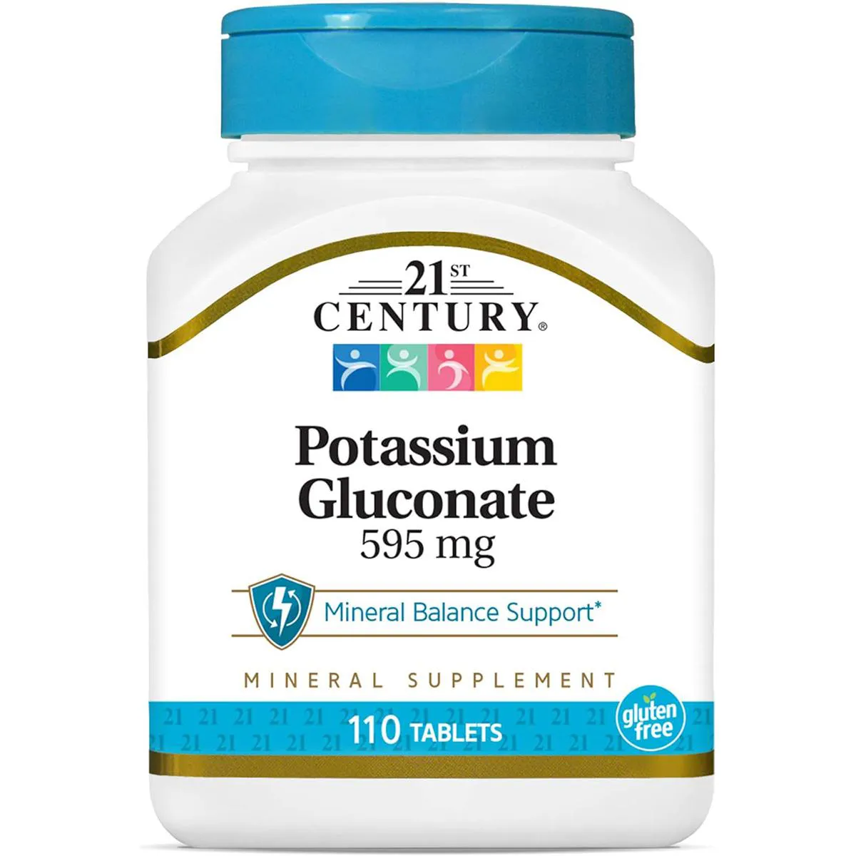 Gluconato de Potássio 595 Mg 110 comprimidos 21st Century