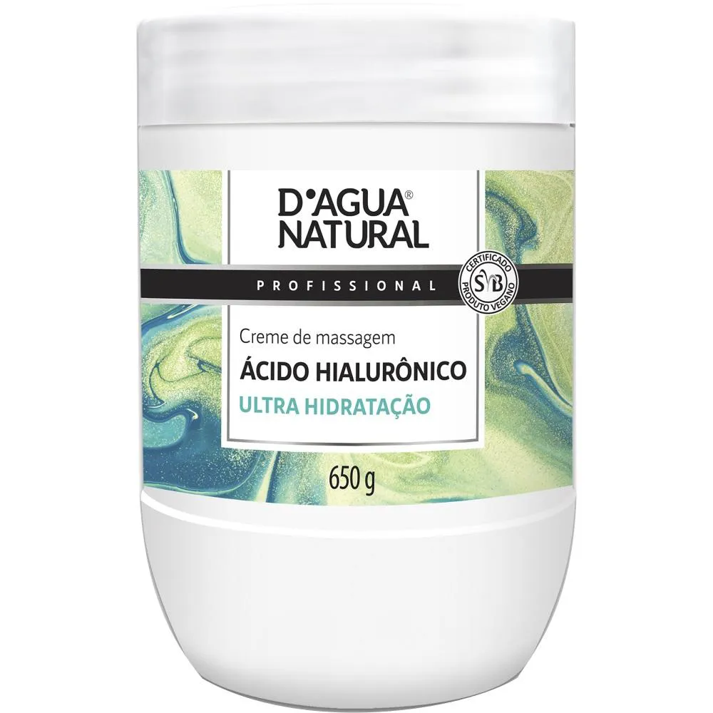 Creme Acido Hialuronico Anti - Idade 650g Dagua Natural