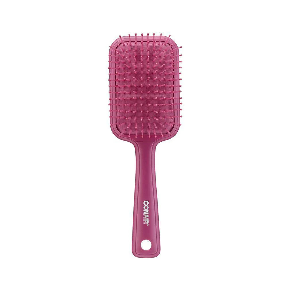Conair Color Pops Pink Quadrada Escova de Cabelo Almofadada
