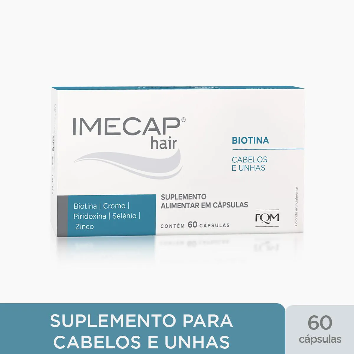 Suplemento Alimentar Imecap Hair Cabelos e Unhas 60 Cápsulas