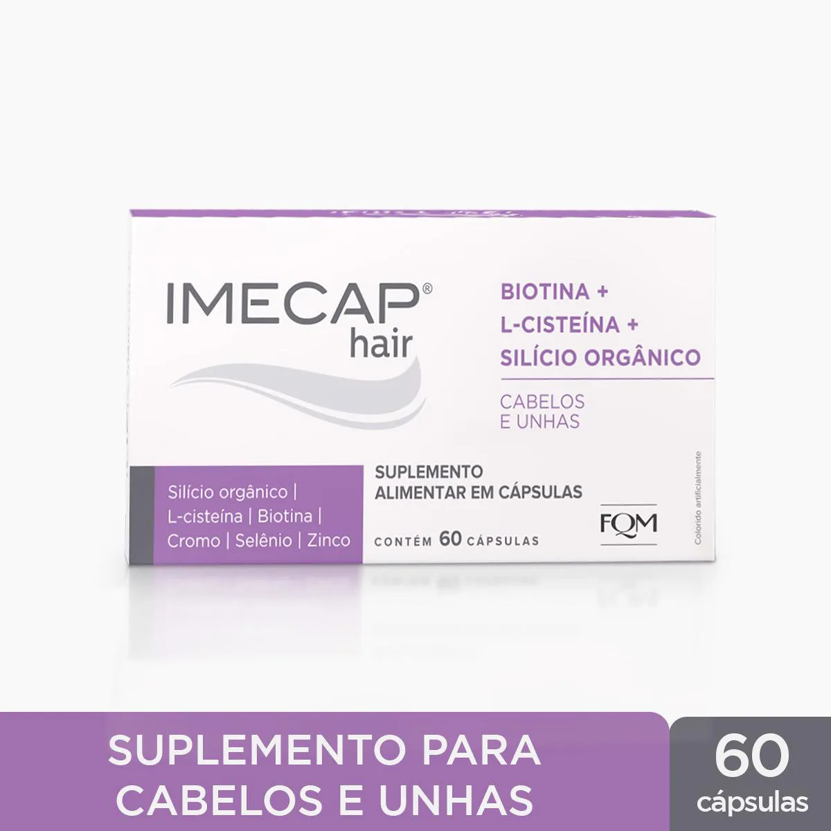 Suplemento Alimentar Imecap Hair Silício Orgânico 60 cápsulas