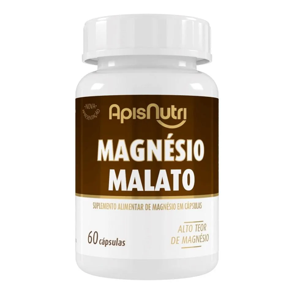 Magnésio Malato (60 Cápsulas) - Apisnutri