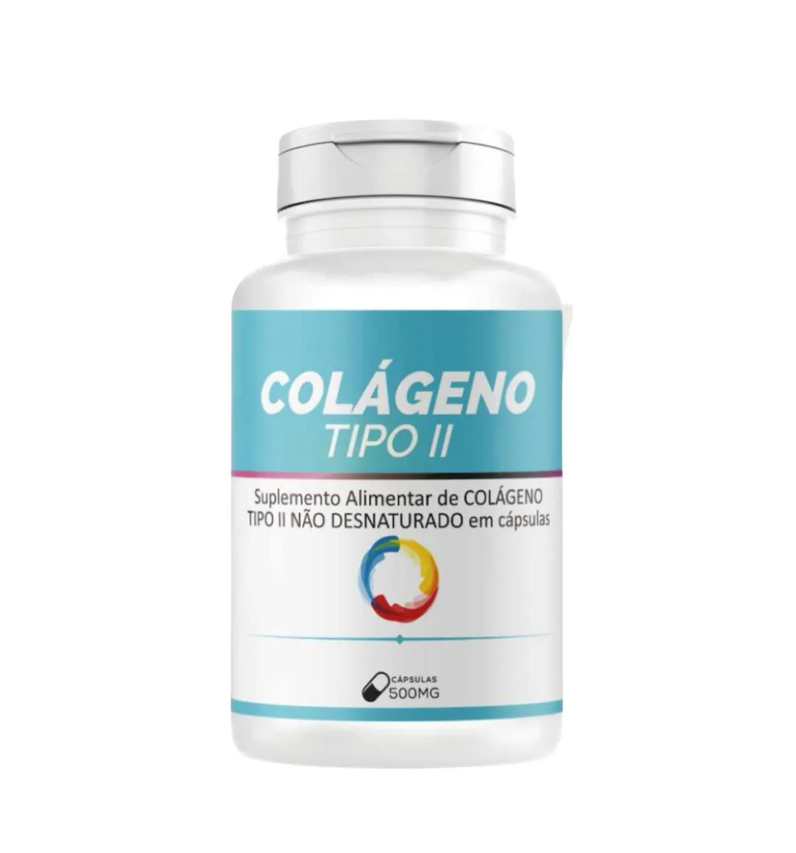 Suplemento Colágeno Tipo Ii Encapsulado em Pó 500mg 120 Capsulas