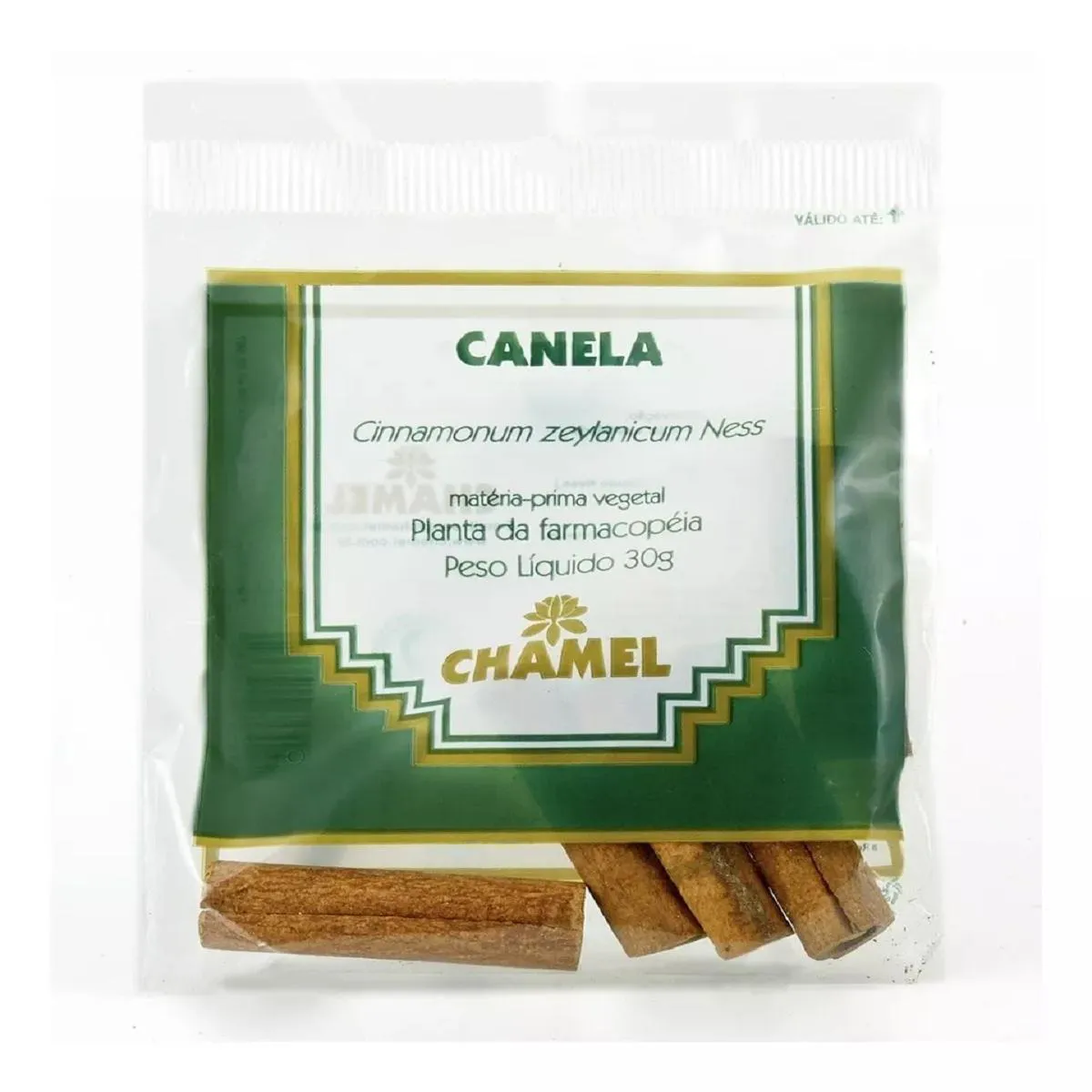 Pacote Canela Rama para Infusão de Chá 30g Chamel
