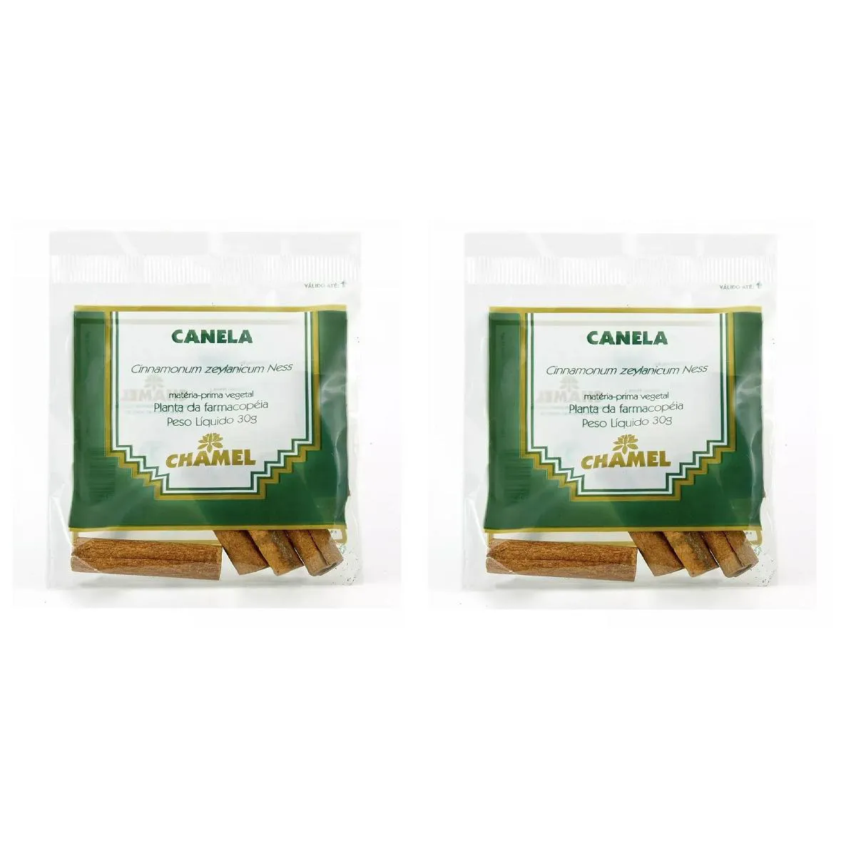 Kit 02 Pacote Canela Rama para Infusão de Chá 30g Chamel