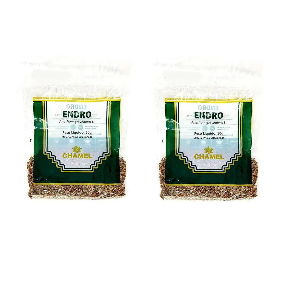Kit 02 Pacote de Chá de Endro 50g - Chamel