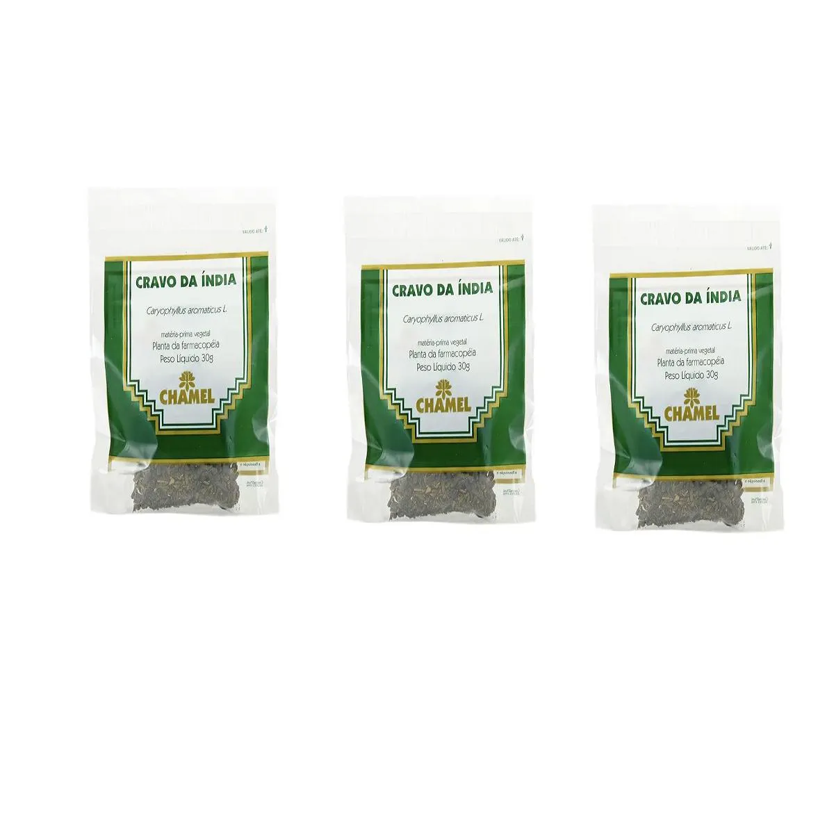 Kit 03 Pacote de Cravo da India para Chá 30g - Chamel