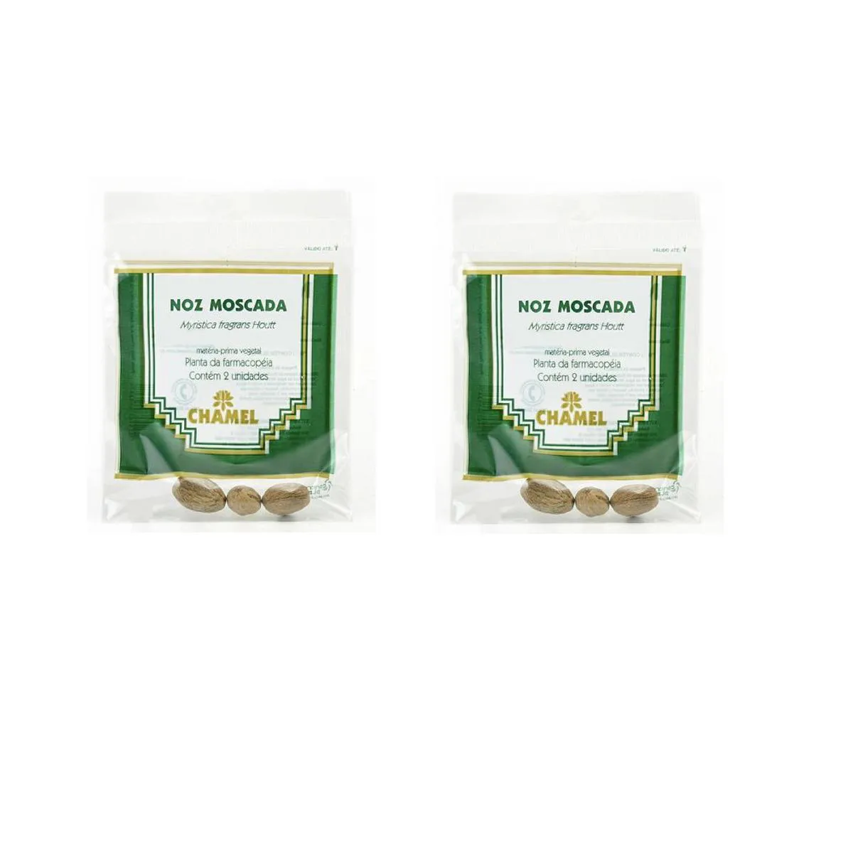 Kit 02 Noz Moscada com 2 unidades - Chamel
