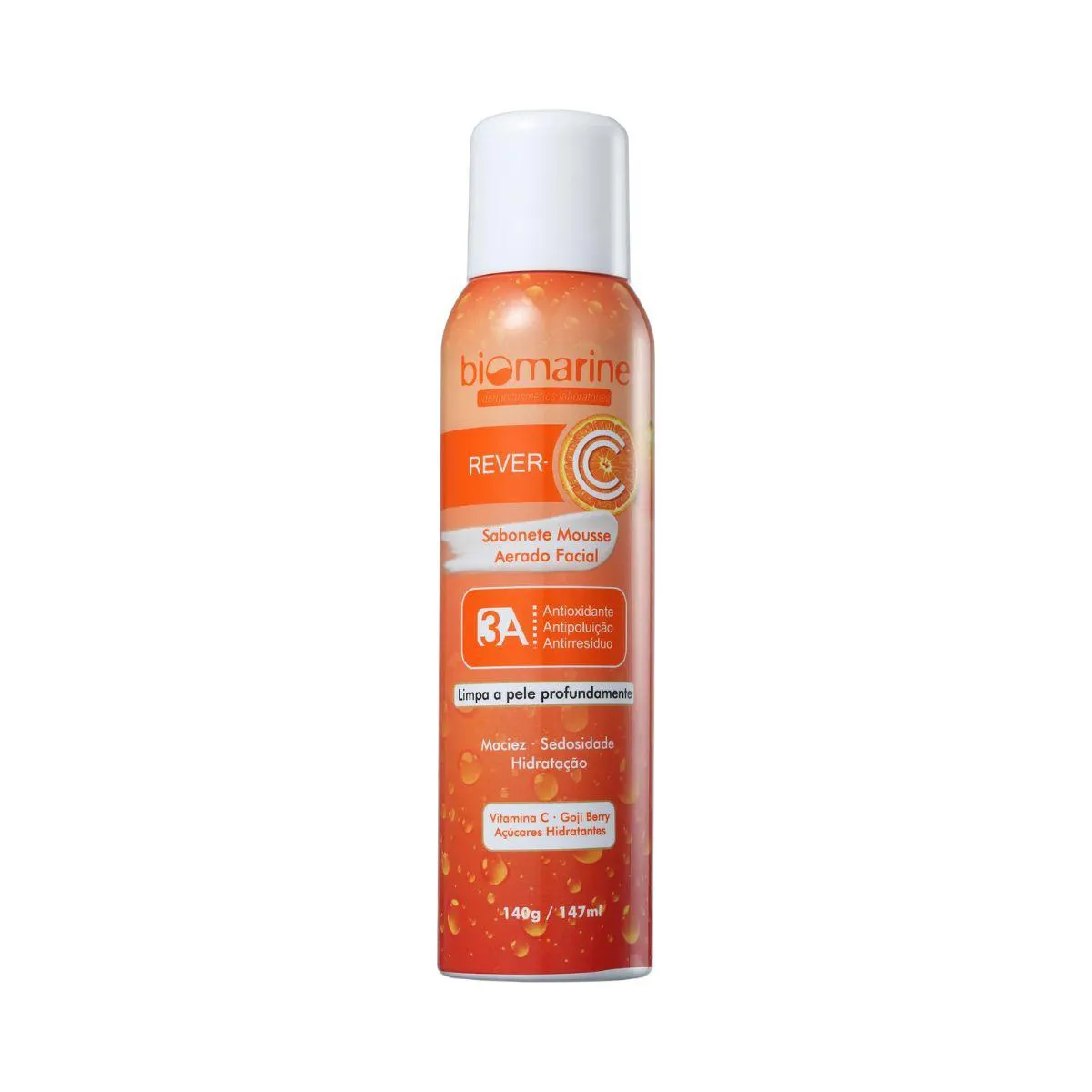Biomarine Sabonete Mousse de Limpeza Facial Rever C 147ml