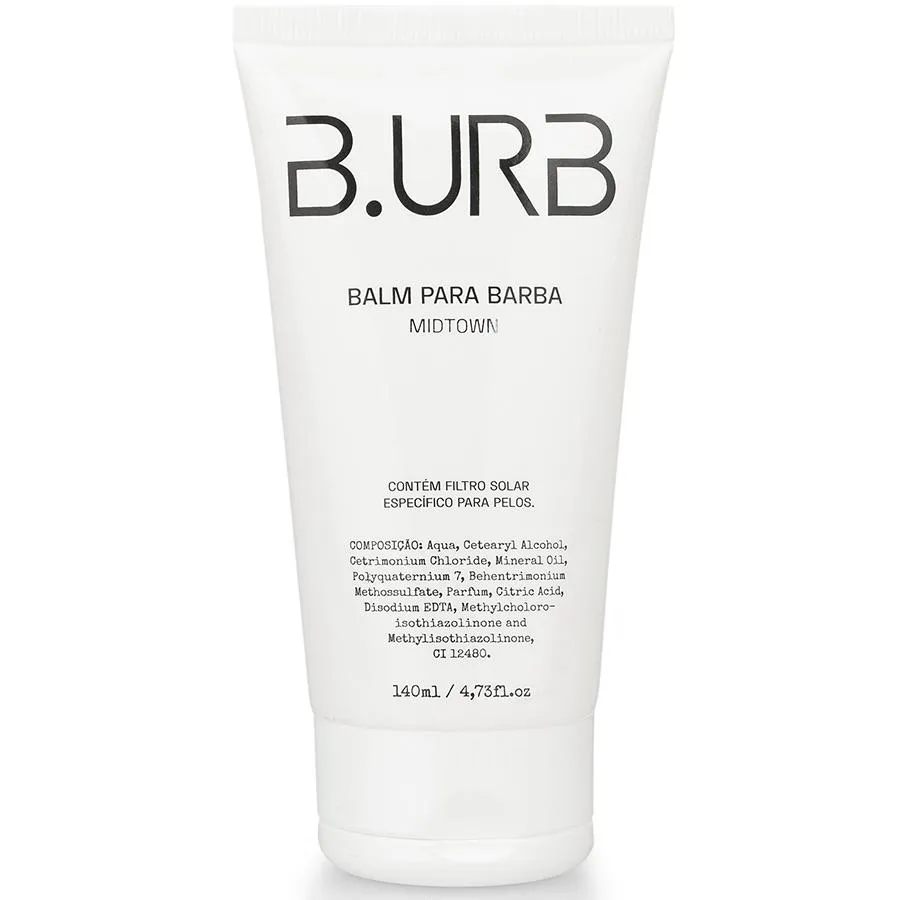 Balm para Barba Midtown com Filtro Solar - Café e Baunilha 140ml Barba Urbana B.urb