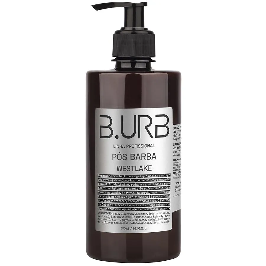 Loção Pós Barba Westlake 500ml Profissional Bancada Barbearia Barba Urbana B.urb
