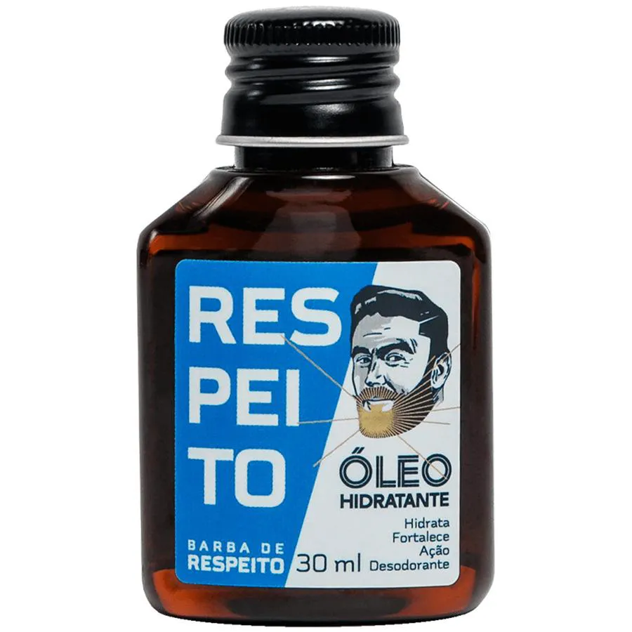 Óleo para Barba Hidrata Fortalece Ação Desodorante 30ml Barba de Respeito