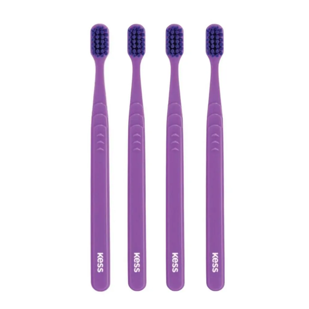 Kit Escova Dental Extra Macia Kess Pro Pocket Belliz Roxo C/4